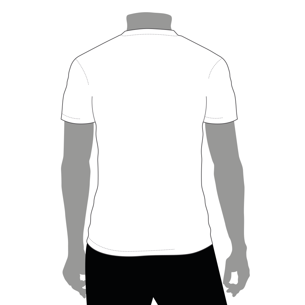 Rückansicht T-Shirt weiß